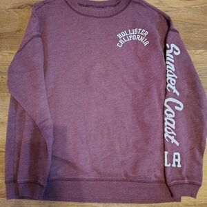 Hollister Burgundy Crewneck Sweater